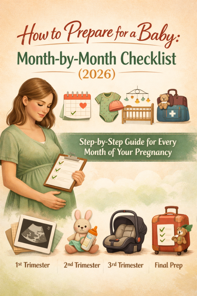 How to Prepare for a Baby: Month-by-Month Checklist (2026)
